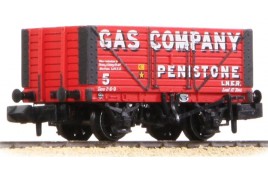 377-156 8 Plank Wagon, "Gas Co. Penistone" Red N Gauge